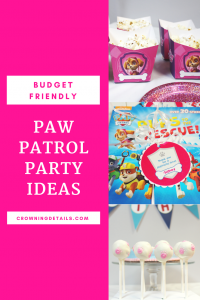budget friendly paw patrol party
