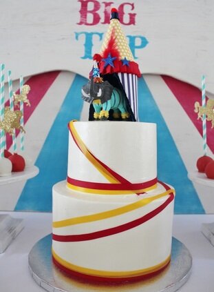 circus cake for a carnival party