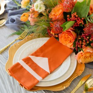 how to paint fabric napkins